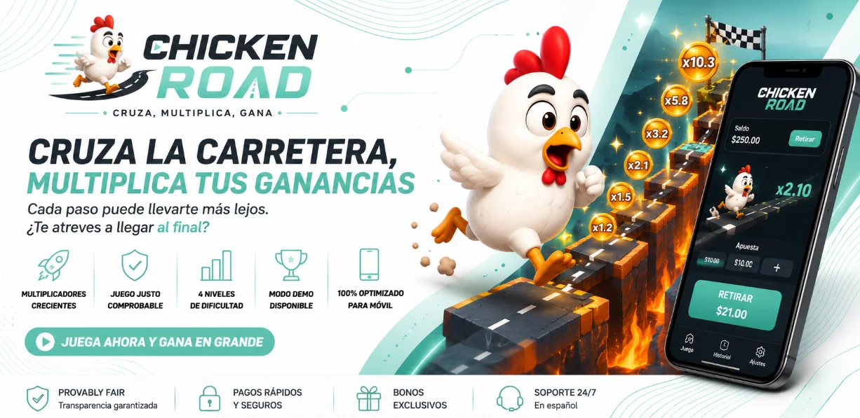 Banner horizontal de Chicken Road